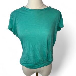 Express Twist-Front Tee – Turquoise